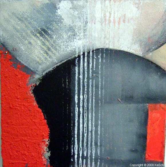 Karin Scholl Bochum moderne Kunst abstrakt Malerei Galerie Originale Gemlde groformatig Unikate schner wohnen Schiffsbug rot grau